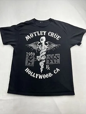 Buy Motley Crue 2013 Dr Feelgood T Shirt Black Missing Size Tag Large See Pics • 12.28£