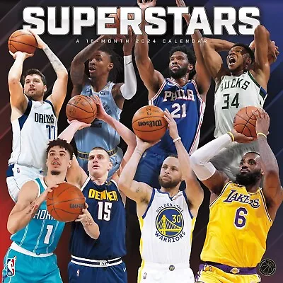 Buy Impact Merch. Calendar: NBA Basketball - Superstars - 2024 Square  300mm X 300mm • 15.78£