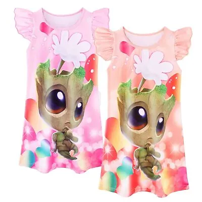 Buy Kids Cartoon Dress Tree Man Anime Cosplay Beach Dress Nightdress Pyjamas Dress • 8.99£