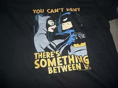 Buy CatWoman + Batman Rare Women's T-Shirt Sz L  There's Something Between Us  DC • 14.06£