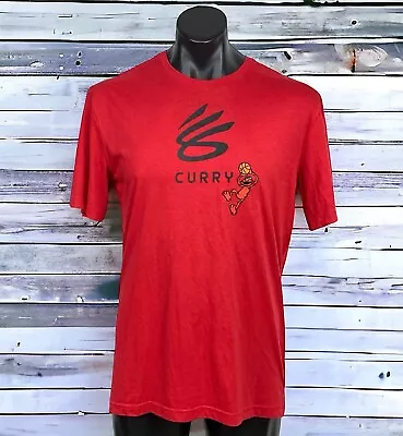 Buy Stephen Curry Sesame Street Elmo Dunk Under Armour Red T Shirt Basketball Medium • 31.58£