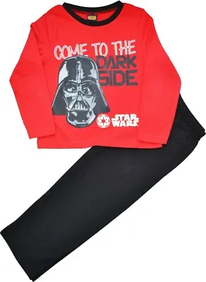 Buy Boys Star Wars Pyjamas Come To The Dark Side Pjs Age 3 To 8 Years • 5.95£