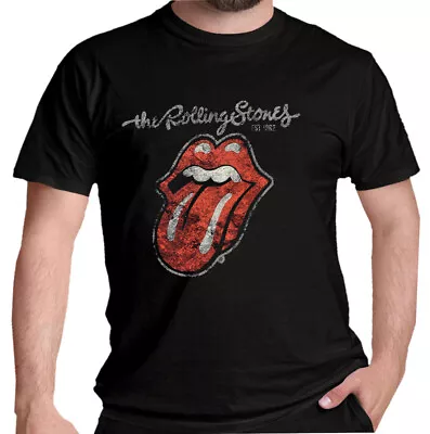 Buy The Rolling Stones T Shirt OFFICIAL Plastered Tongue Rock Band Jagger New • 14.79£