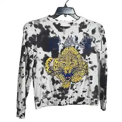 Buy Def Leppard Sweatshirt Pullover Long Sleeve Band Tie Dye XS • 18.94£