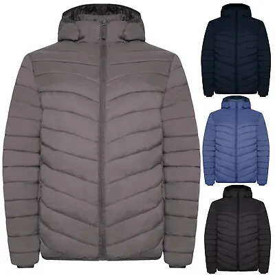 Buy Mens Jackets Zip Up Quilted Bubble Puffer Coat Puffa Winter Warm Top Size S-2XL • 16.75£