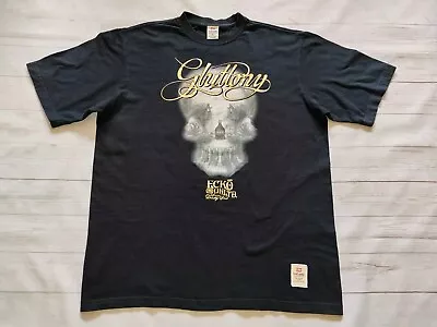 Buy Men's Vintage Ecko Unltd Gluttony Seven Deadly Sins Double Sided T-shirt Sz XL • 99.99£