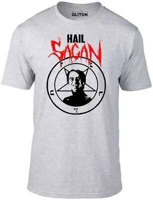 Buy Hail Sagan T-Shirt - Funny T Shirt Carl Physics Astronomer Space Retro Satan • 12.99£