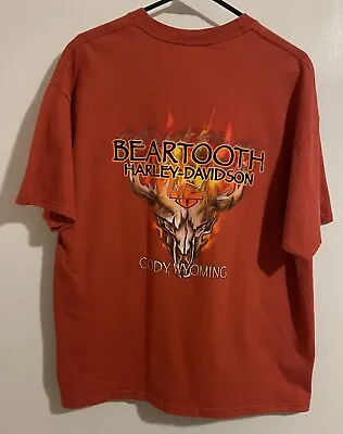 Buy 2008 Beartooth Harley-Davidson Motorcycles Cody Wyoming Men's XL Shirt Made USA • 17.04£