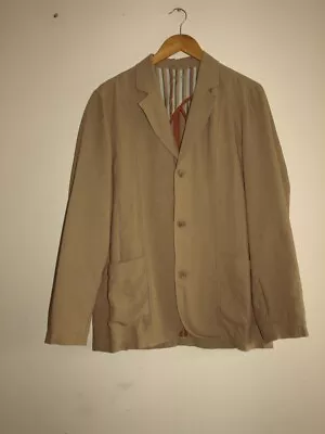 Buy ROHAN Mens 3 Button Blazer Jacket UK 40 Large Brown Linen  • 35£