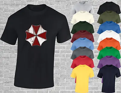 Buy Umbrella Mens T Shirt Zombie Gamng Gamer Design Walking Dead Gift Idea Top • 8.99£
