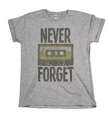 Buy Never Forget Retro Cassette Tape 80s Music Mens ORGANIC COTTON T-Shirt Gift • 8.99£