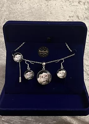 Buy Silver 925 Neverending Story Jewellery Set Falcor Earrings Necklace Pin Brooch • 24.95£