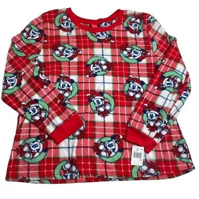Buy Disney Briefly Stated Womens Mickey Mouse Matching Family Pajama Top XL New • 11.34£