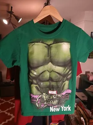 Buy Hulk Avengers Assemble New York Youth T Shirt Marvel • 23.62£