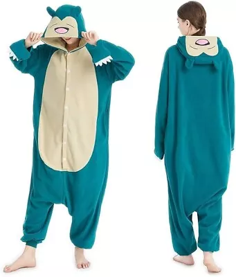 Buy Snorlax Adult Pyjamas Cosplay Sleepwear Jumpsuit Costume Unisex Size Large • 19.45£