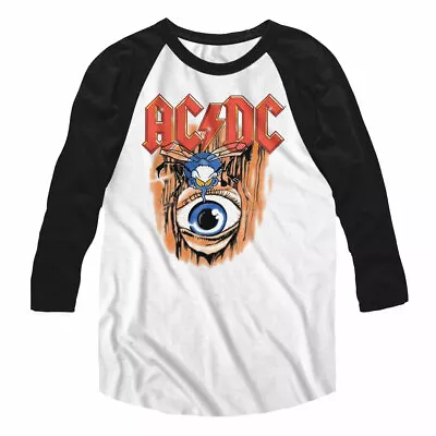 Buy ACDC Fly On The Wall Men's Raglan T Shirt Official Music Merch • 43.25£