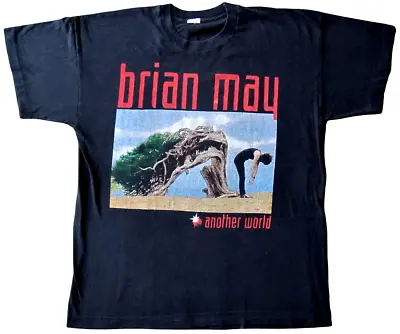Buy Brian May 'Another World' Vintage 1998 European UK Tour Concert T-Shirt (Queen) • 75£