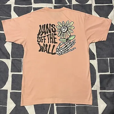 Buy Vans Skull Daze Mellow Rose Pink T-Shirt Medium • 23.95£