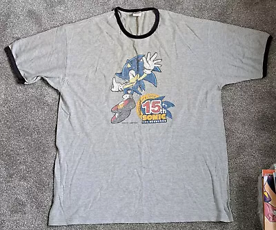 Buy Sonic The Hedgehog Limited Edition 15th Anniversary T-shirt US XL Size SEGA • 14.99£