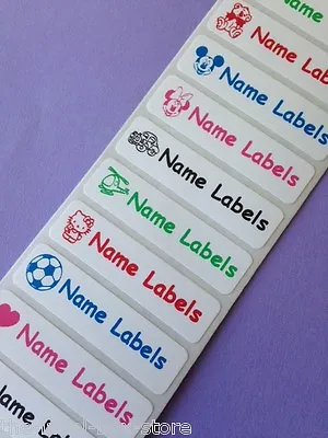 Buy Stick On Waterproof School Kids Identity Printed Name Labels Stickers • 1.85£