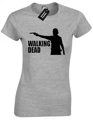 Buy Rick Silhouette Ladies T Shirt Walking Dead Daryl Dixon Michonne Zombies Top • 7.99£