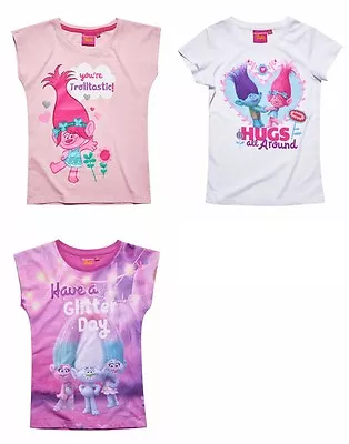 Buy Girls Kids Trolls T-shirts  • 8.89£