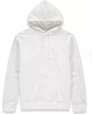 Buy Vanilla Van233 Hoodie Sweatshirt Plain Pullover Hooded Jumper Casual White S • 12£
