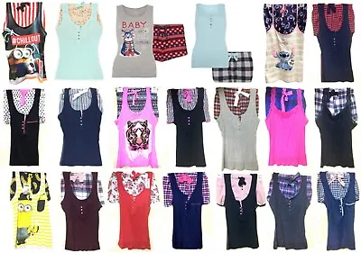Buy Ladies Women Girls Pyjama Top & Shorts PJ Set Gift Spring Checkered Lace Designs • 9.99£