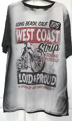 Buy West Coast Choppers Biker T Shirt Model 'Strip' Adult XXL • 20.95£