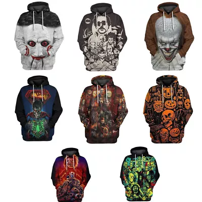 Buy 2023 Halloween Horror Killer Joker 3D Hoodies Sweatshirts Jacket Coat Costumes • 13.20£