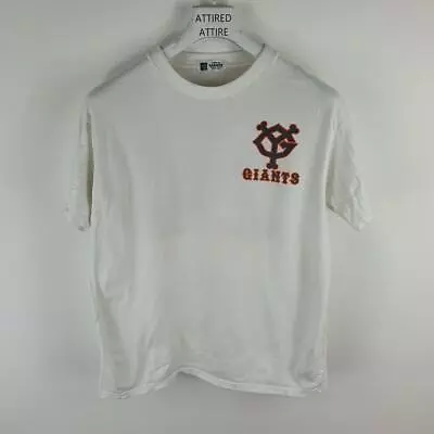 Buy Giants T Shirt Mens White Medium G3 • 8.99£