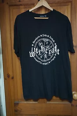 Buy Black Mystic Witchcraft Wheel Of The Year Wicca Boho Hippie Tee T-shirt 20 BNWOT • 21.50£