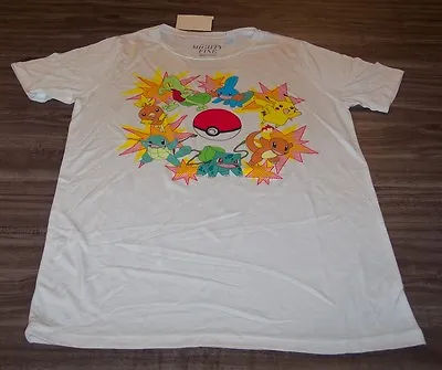 Buy WOMEN'S TEEN POKEMON T-shirt XS NEW W/ TAG Pikachu Squirtle Charmander  • 18.90£