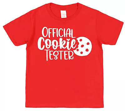 Buy Official Cookie Tester Christmas T-Shirt Mens Ladies Kids Matching Family Tees • 15.95£