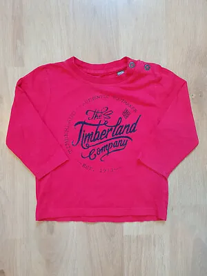 Buy Timberland Long Sleeve T-Shirt 18M 12-18 Months Red • 3.99£
