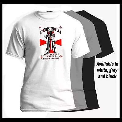Buy Knights Templar Crusaders Patriotic  T-Shirt | S-2XL Free P&P • 11.50£