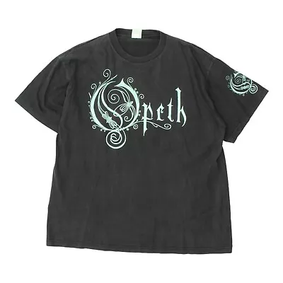 Buy Opeth In My Time Of Need Mens Black Tshirt | Vintage Metal Music Band Tee • 35£