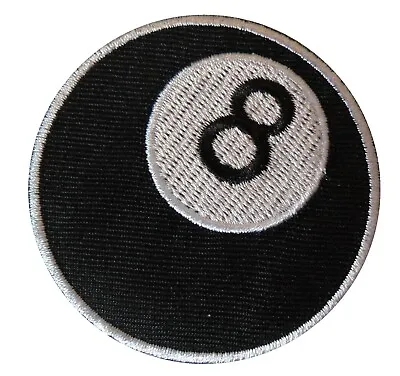 Buy 8 Ball Pool Biker Black MOD Scooterist Iron/ Sew On Embroidered Cloth MODS Patch • 3.75£