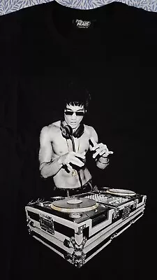 Buy Bruce Lee DJ THREADHEADS Oversized Tee Black 3XL Pit-pit 27.5  Premium Cotton • 14.99£
