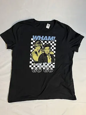 Buy WHAM! Wake Me Up Before You Go-Go Women's Large T Shirt Pop Music Merch • 9.46£