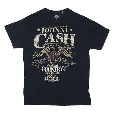Buy JOHNNY CASH Man In Black Mens Band T-Shirt Black M • 10.18£