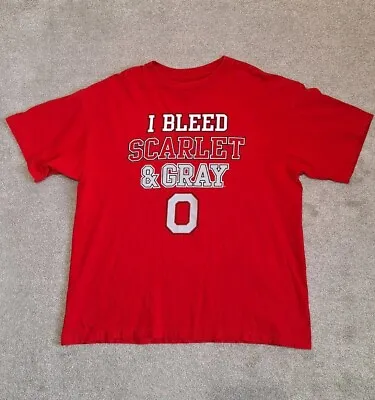 Buy Ohio State Mens T Shirt Buckeyes Scarlet And Grey Large Champs College Sports • 15.43£