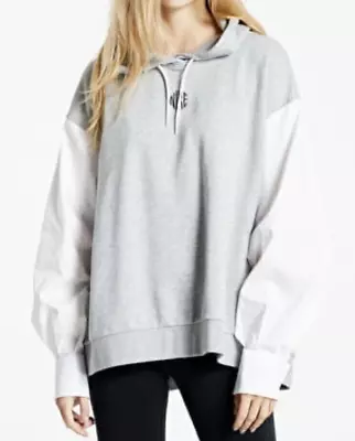 Buy NIKE Icon Clash Shirt Sweatshirt Hoodie Size S Grey Oversized Gold Tick Cufflink • 20£