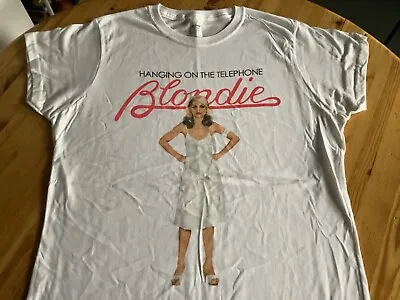 Buy BLONDIE Hanging On The Telephone Ladies T-Shirt.Size XL Or 2XL Punk New Wave Pop • 11.99£