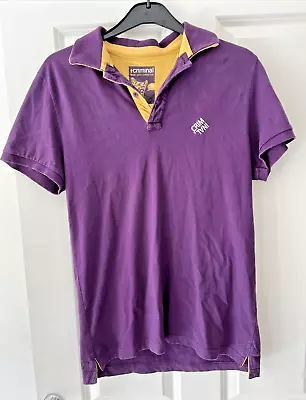 Buy CRIMINAL (made With Conviction) Size M Quality T Shirt Polo Shirt Purple Rare • 18£