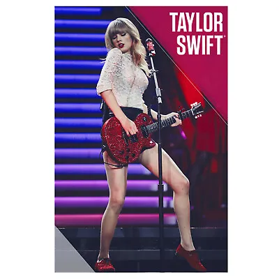 Buy VERY RARE Taylor Swift Online Store Merch Red Guitar Performance Red Poster24x36 • 184.71£