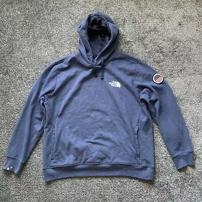 Buy The North Face Navy Blue Pullover Banger Hoodie Usa Patch Tested Proven XL • 28£