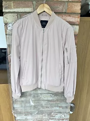 Buy Ladies Zara Pale Pink Bomber Style Jacket & Side Pockets And Zip Detail On Arm. • 15£
