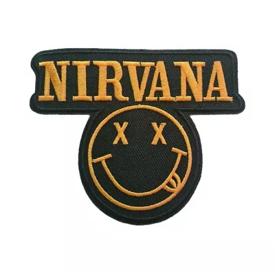 Buy Nirvana Rock Band Embroidered Patch Iron On Sew On Transfer • 4.40£