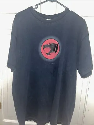 Buy Vintage Thundercats Fruit Of The Loom HEAVY T-shirt Black Red UK XL • 11.50£
